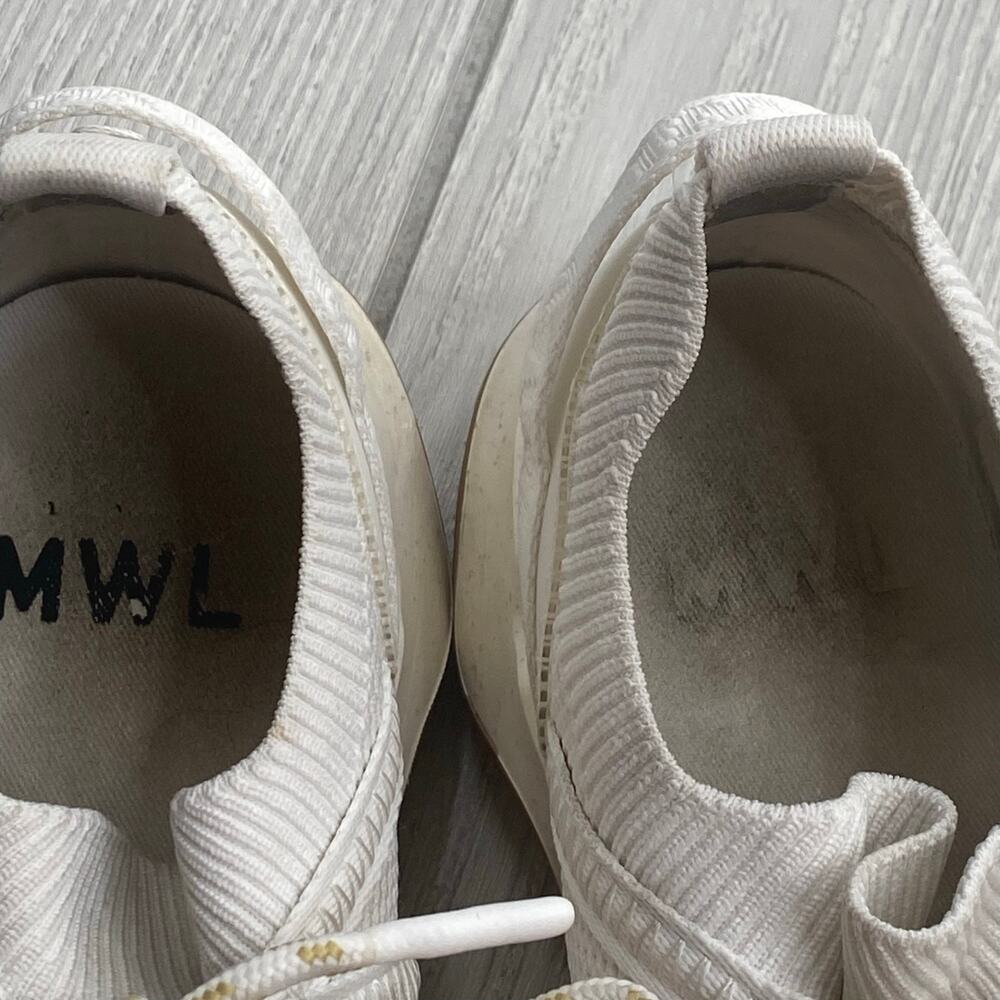 Madewell Women's Eyelet White The Field Knit Sneakers Size 8.5 - Picture 2 of 10